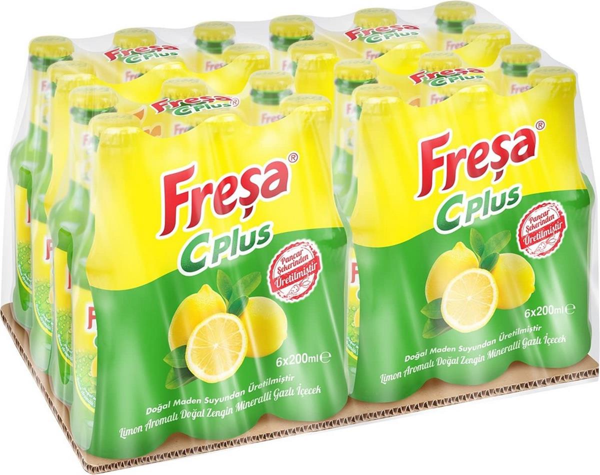 Freşa C-Plus Limon Aromalı Maden Suyu 200 Ml 