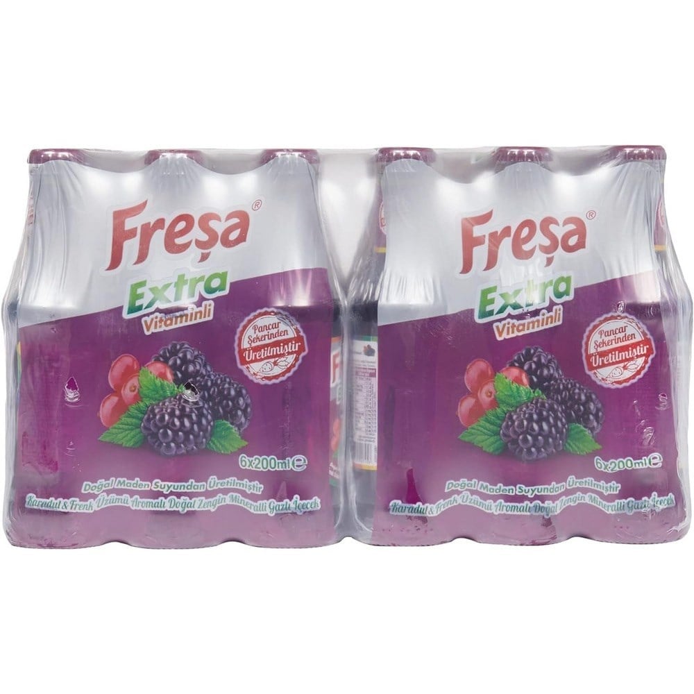 Freşa Extra 200 Ml Karadut ve Frenk Üzümü  x24 lü Koli