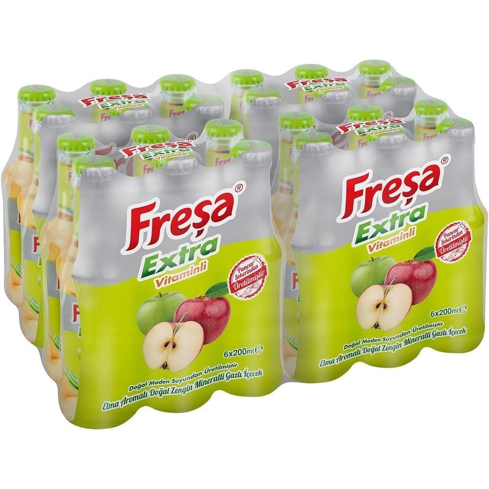 Freşa Extra Elma Aromalı Maden Suyu 200 ml x24 lü Koli