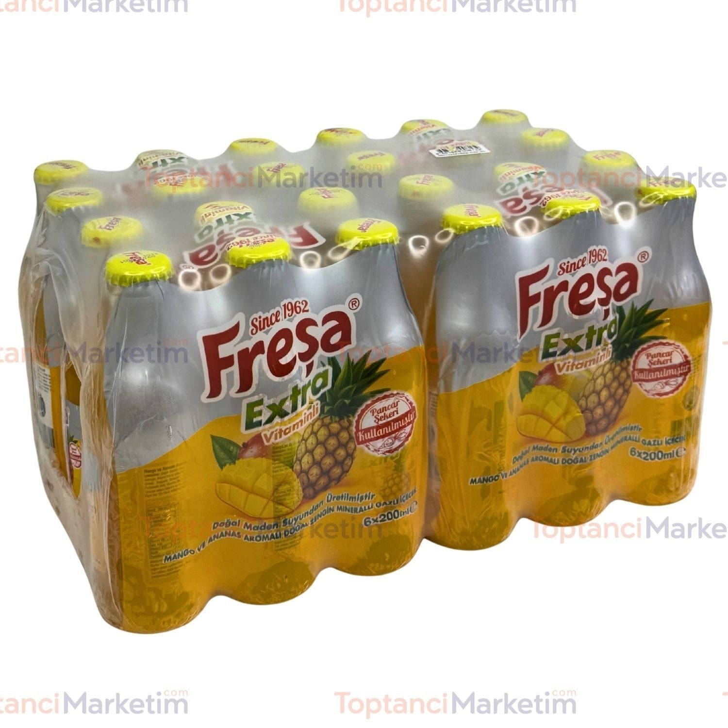 Freşa Extra Mango Ananas Aromalı Maden Suyu 200 Ml  x24 lü Koli