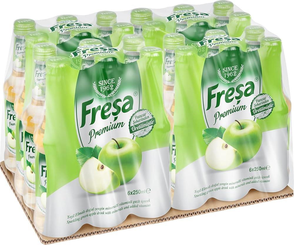 Freşa Premium Yeşil Elma Maden Suyu 250 Ml 