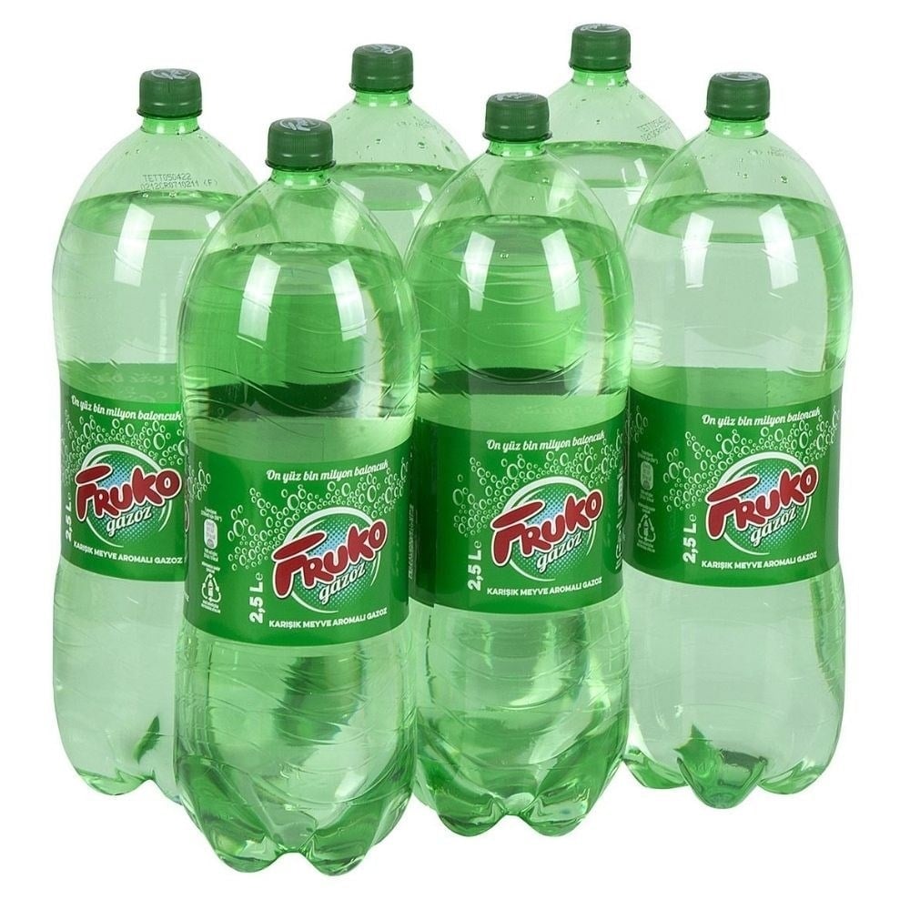 Fruko Gazoz 2,5 lt Gazoz  x6 lı Koli x6 lı Koli