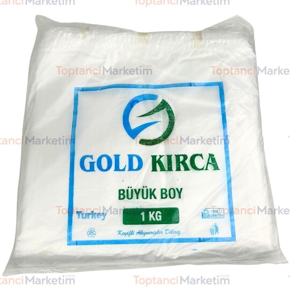 Gold Kırca Hışır Poşet Büyük Boy