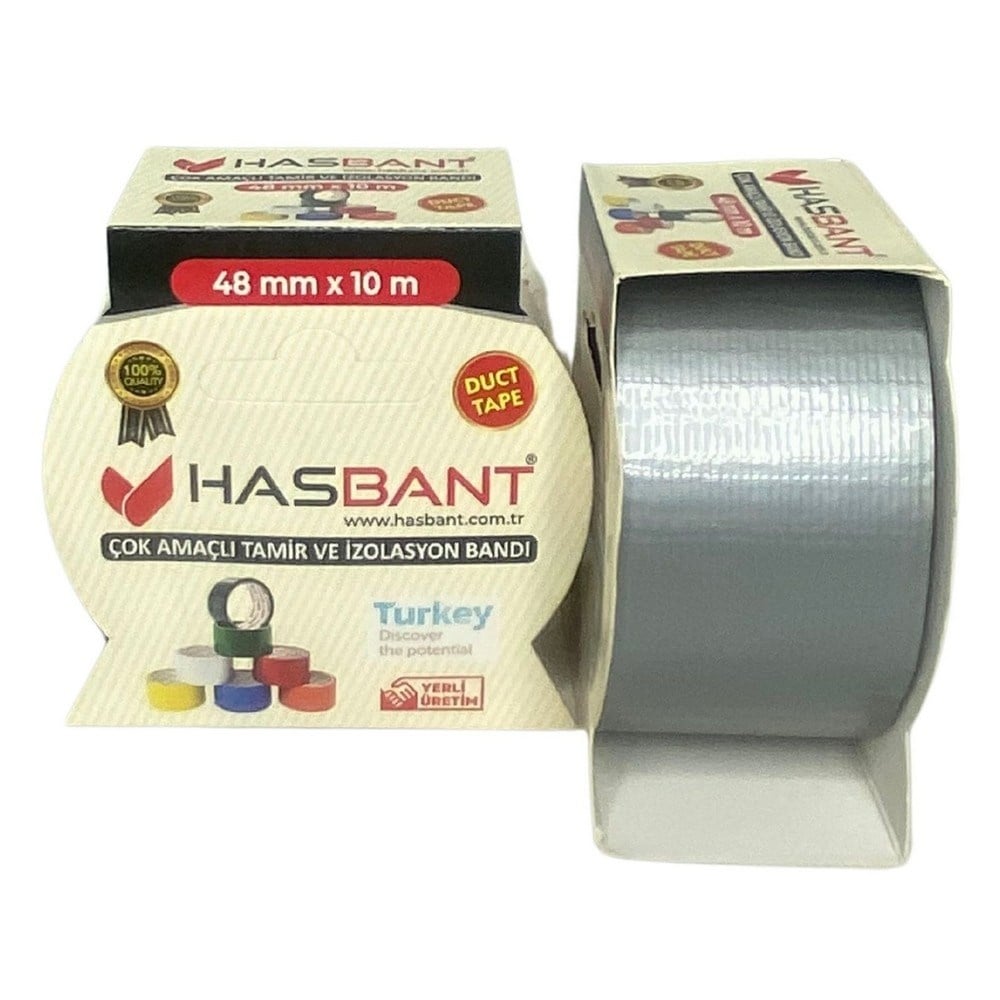 Hasbant Tamir ve İzolasyon Bandı Gri 48 mm x 10 Mt