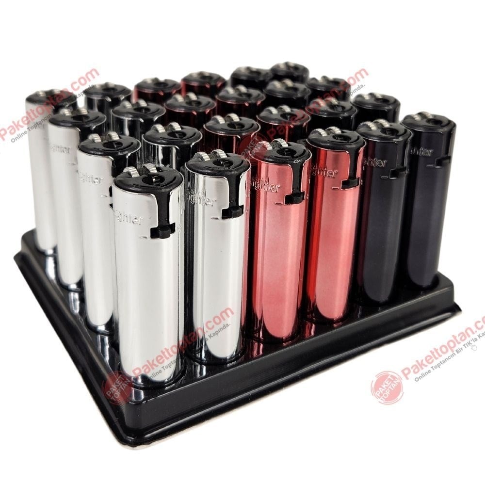 İ-Lighter Y-220 Metal Taşlı Çakmak  x24 lü Paket
