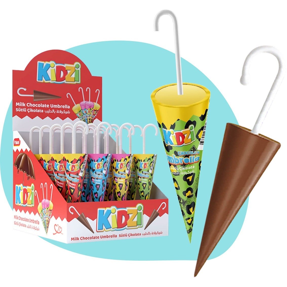 Kidzi Şemsiye Çikolata 20 Gr x30 lu Paket