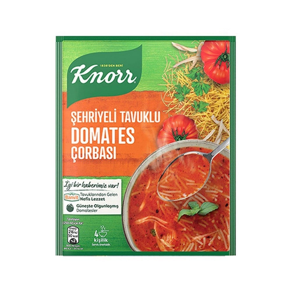 Knorr Çorba Şehriyeli Tavuklu Domates x12 li Paket