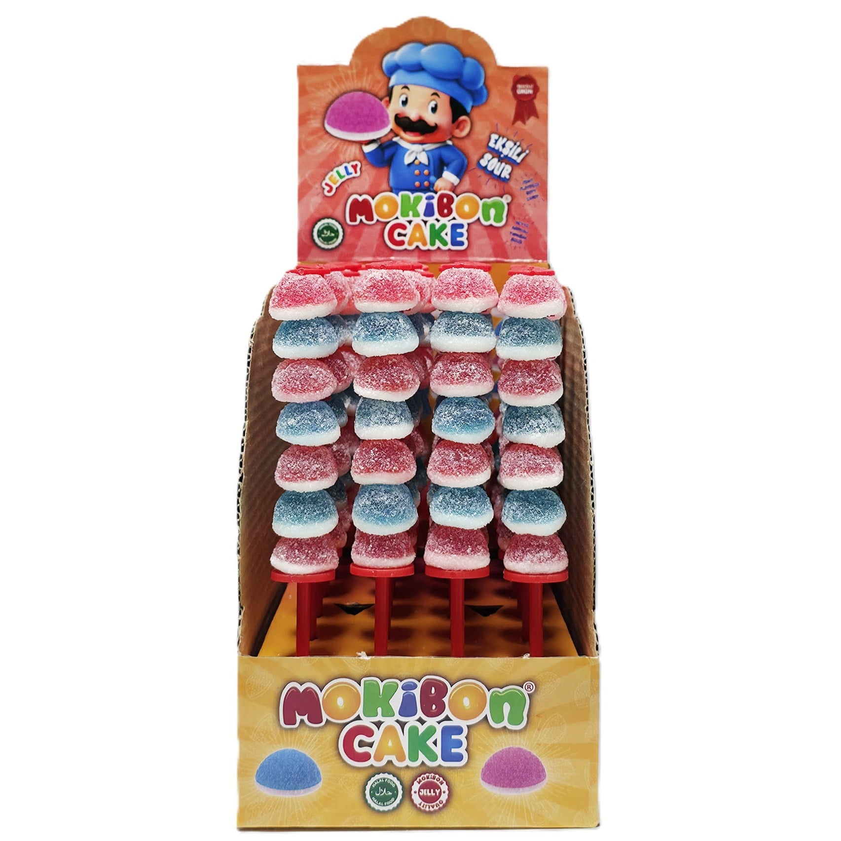 Mokibon Cake Ekşili Yumuşak Şeker 20 Gr x24 lü Paket