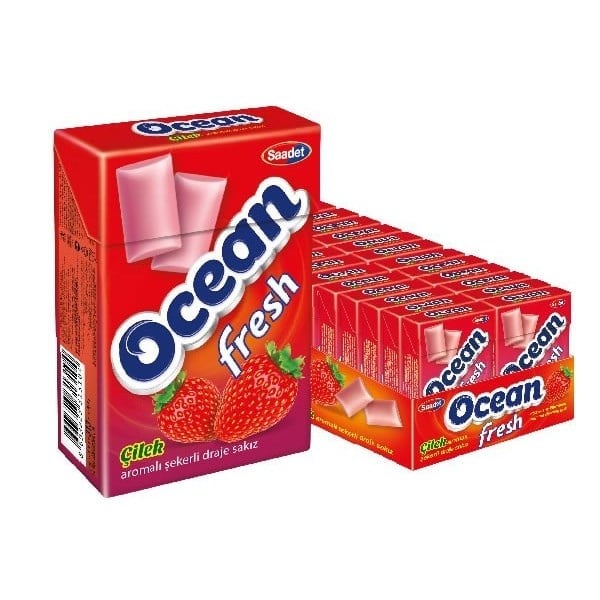 Ocean Fresh Çilek 12 Gr Kutulu Sakız x20 li Paket