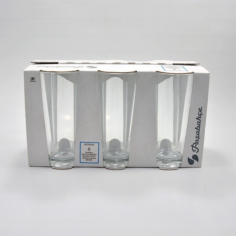 Paşabahçe Alanya Limonata (Rakı) Bardağı 6 lı Paket (52138) x8 li Koli