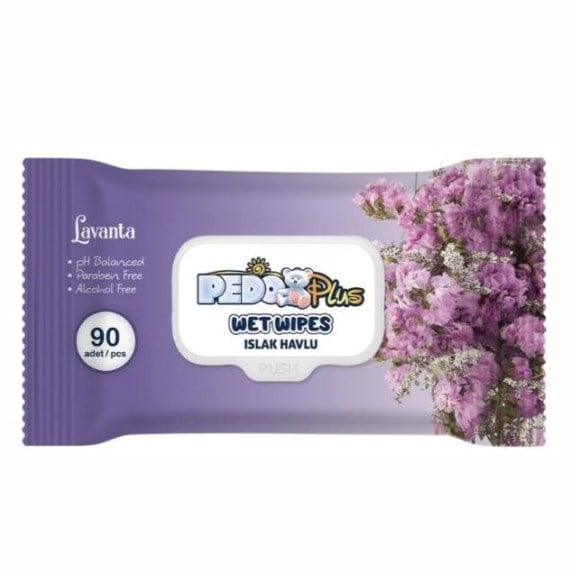 Pedo Islak Mendil 90 lı Lavanta x24 lü Koli