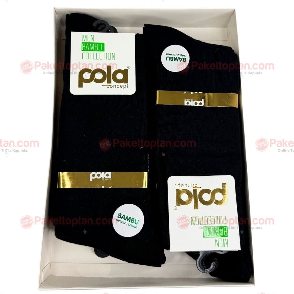 Pole Erkek Bambu Çorap x12 li Paket