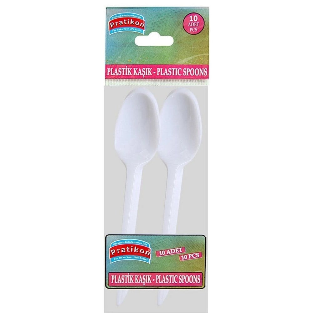 Pratikon Lüks Plastik Kaşık 10 lu Paket