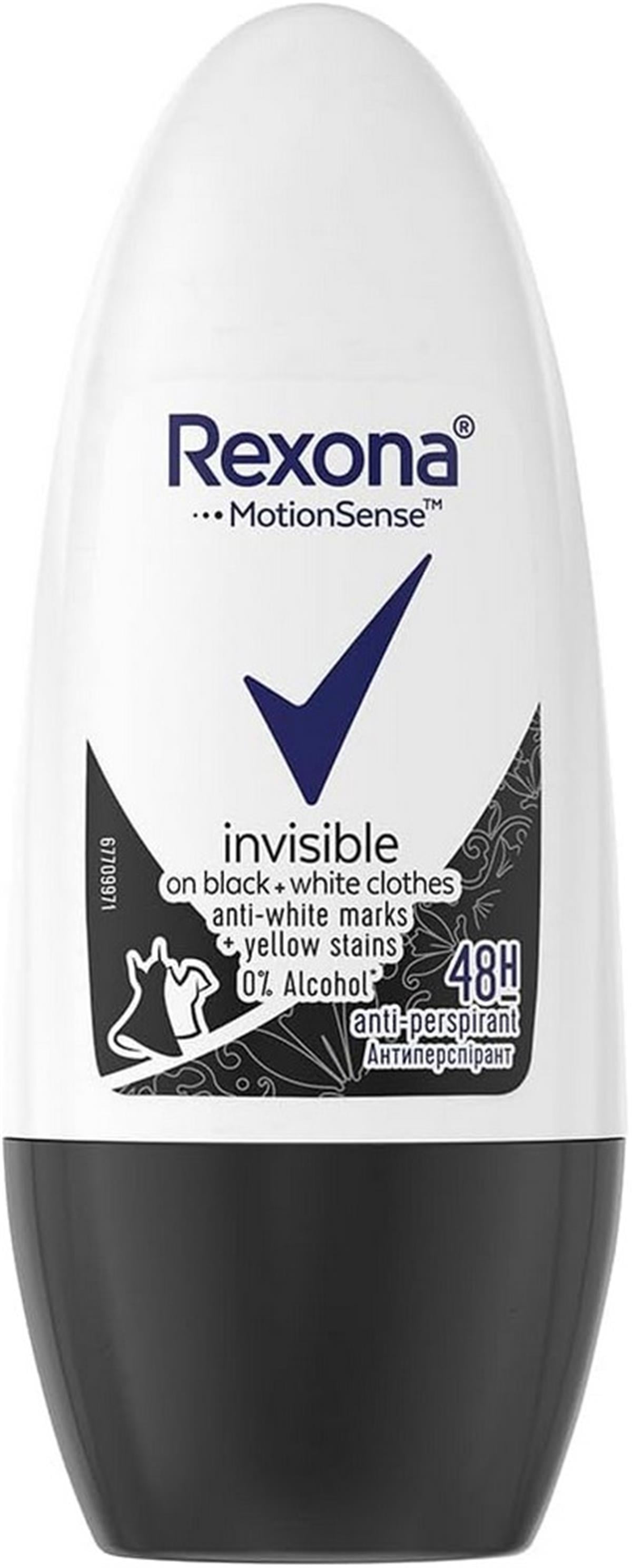 Rexona Roll-On Women 50 Ml İnvisible Black White