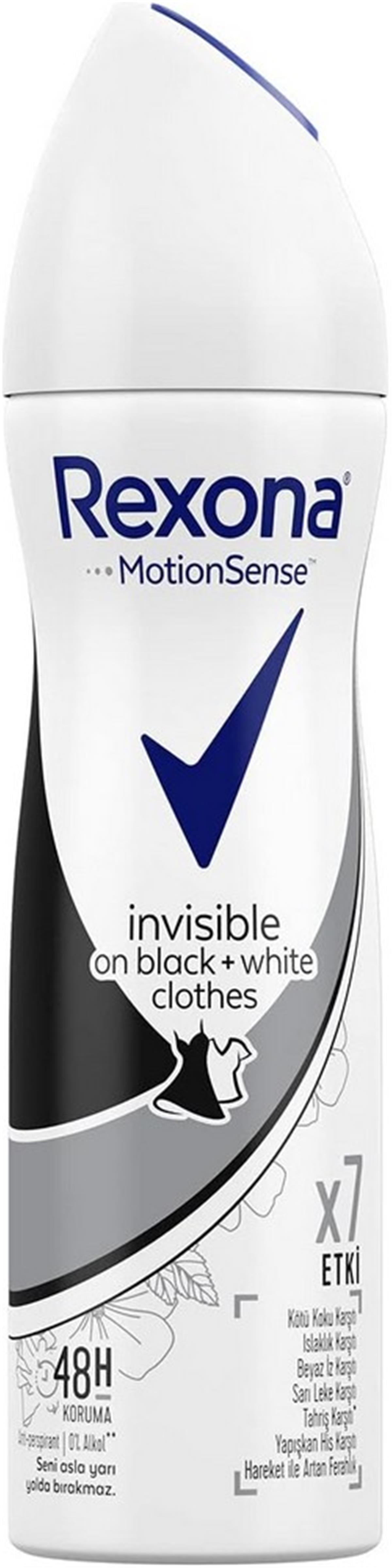 Rexona Women Deodorant 150 Ml Black and White