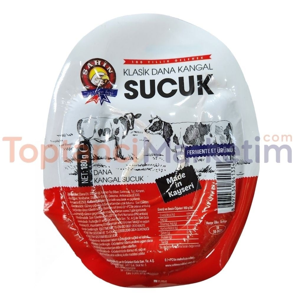 Şahin 180 gr Dana Kangal Sucuk
