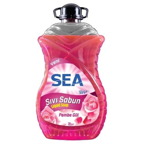 Sea 3 Lt Sıvı Sabun Gül x4 lü Koli