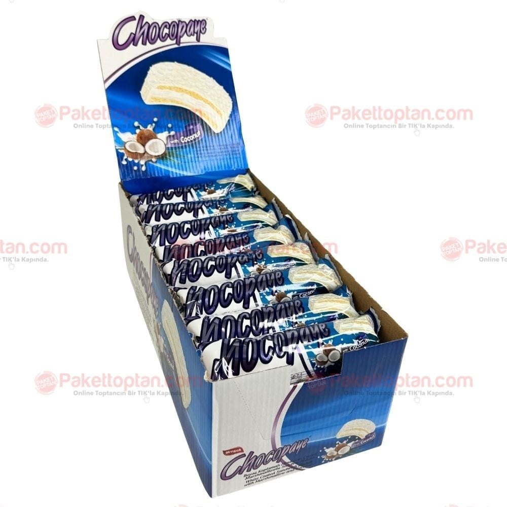 Şimşek Chocopaye Bisküvi 50 Gr Hindistan Cevizi x24 lü Koli