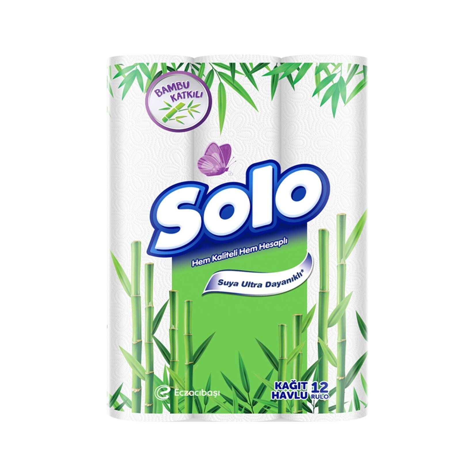 Solo 12 li Havlu Bambu x4 lü Koli