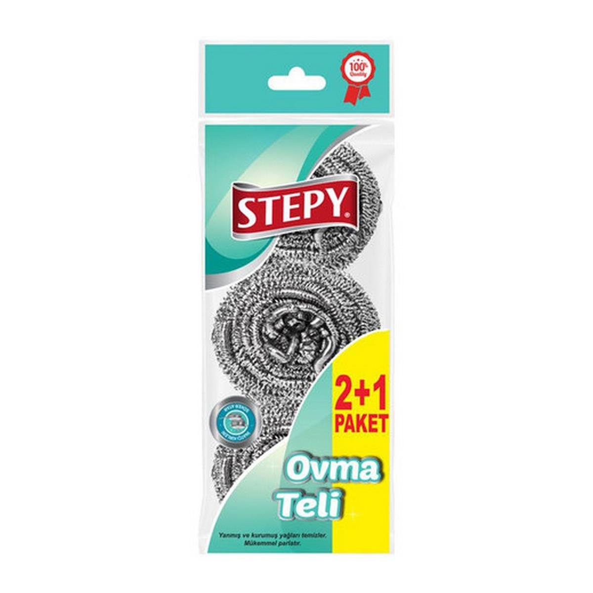 Stepy Bulaşık Ovma Teli 3 lü Paket