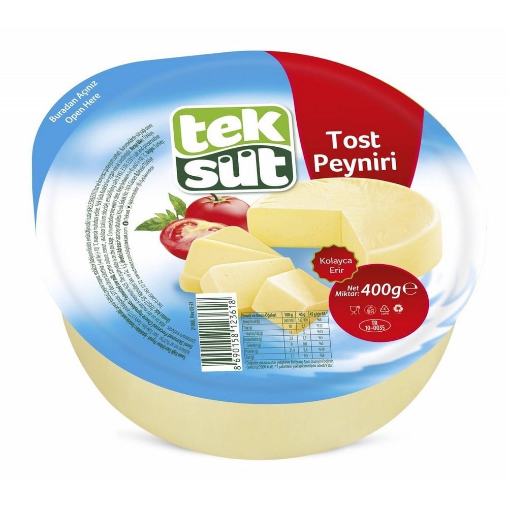Teksüt Tost Peyniri 400 Gr