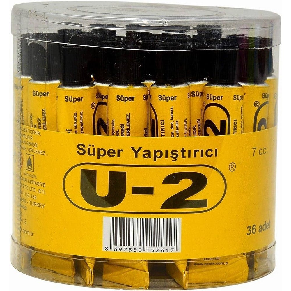 U2 Süper Yapıştırıcı 7 CC  x36 lı Paket