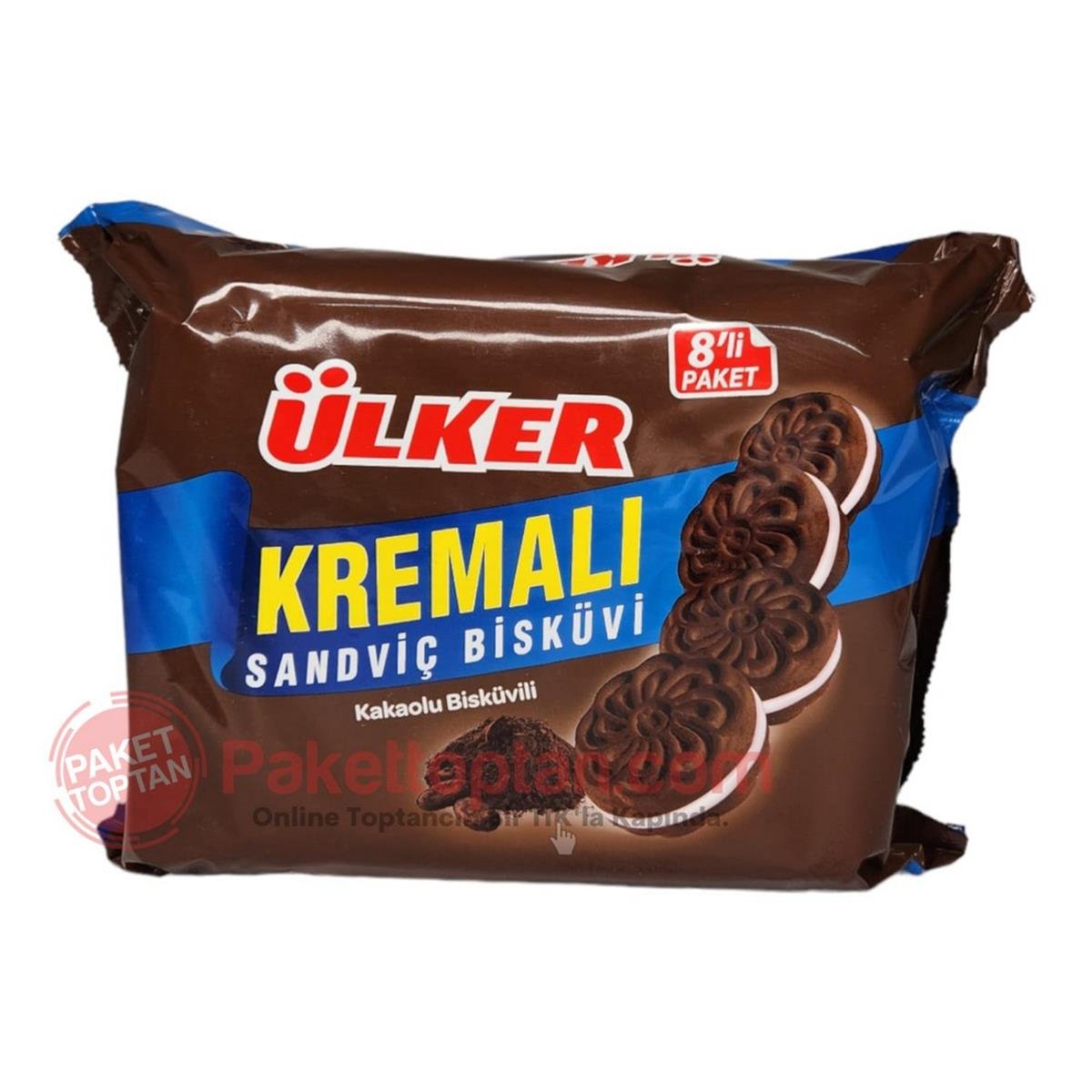 Ülker 8 li Kremalı Kakaolu Bisküvi 488 Gr (8x61 Gr)