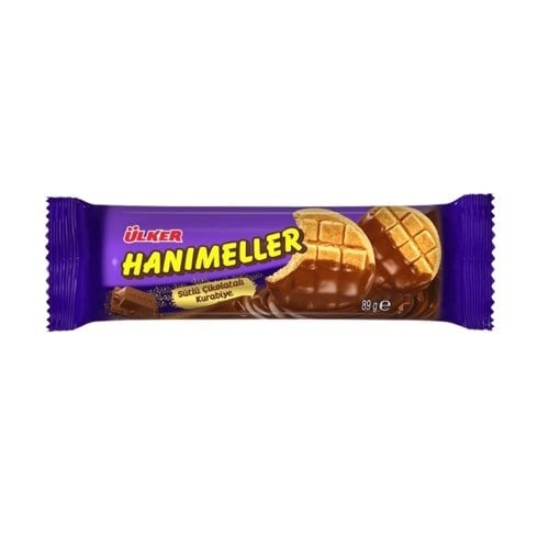 Ülker Hanımeller Sütlü Çikolatalı Kurabiye 89 Gr x18 li Koli
