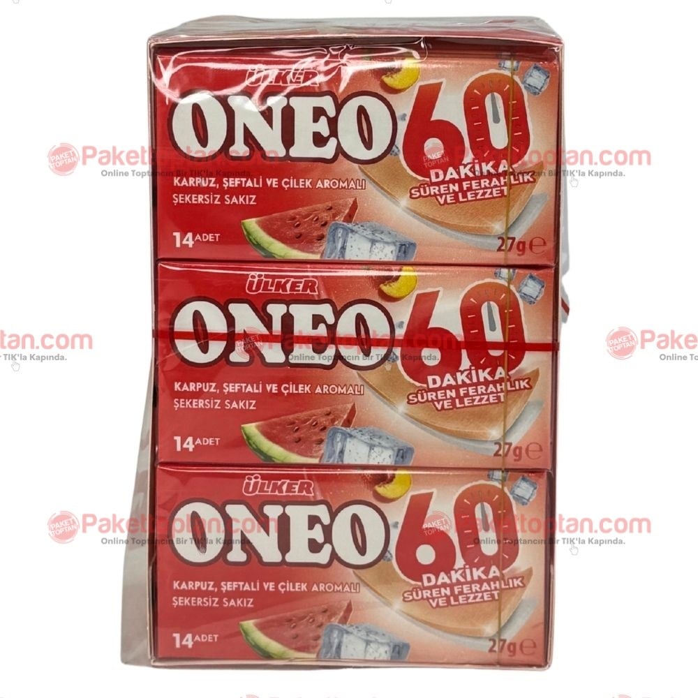 Ülker Oneo 27 Gr Karpuz Şeftali Çilek x18 li Paket