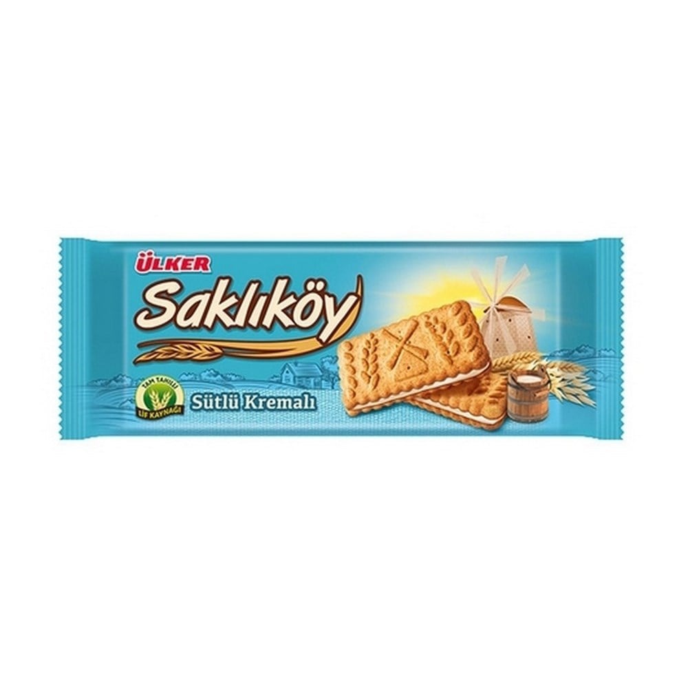 Ülker Saklıköy 100 Gr Sütlü Kremalı Bisküvi x24 lü Koli