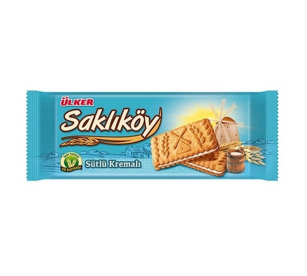 Ülker Saklıköy 100 Gr Sütlü Kremalı Bisküvi x24 lü Koli