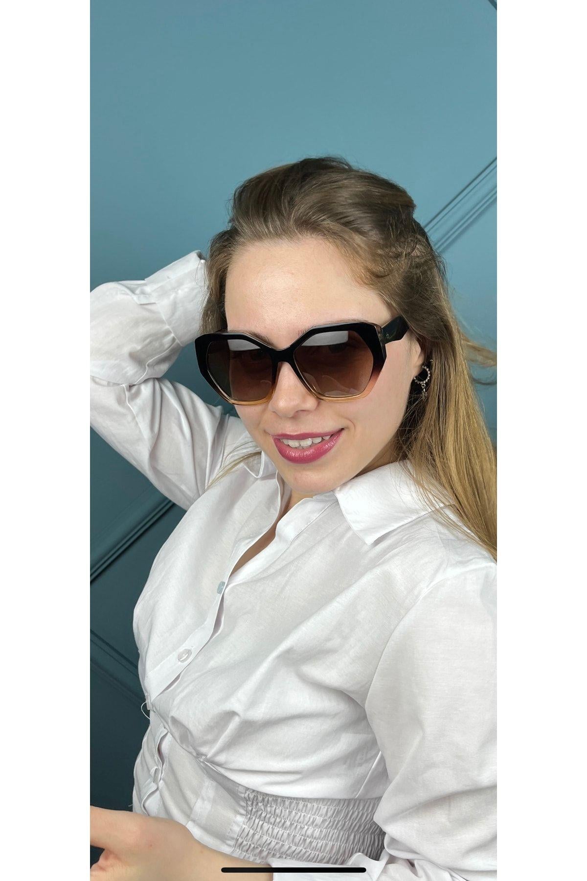 Benx Ben.x Sunglasses Kahverengi Degrade 9239 Bxgünş9239-c.17 Kadın Güneş Gözlüğü