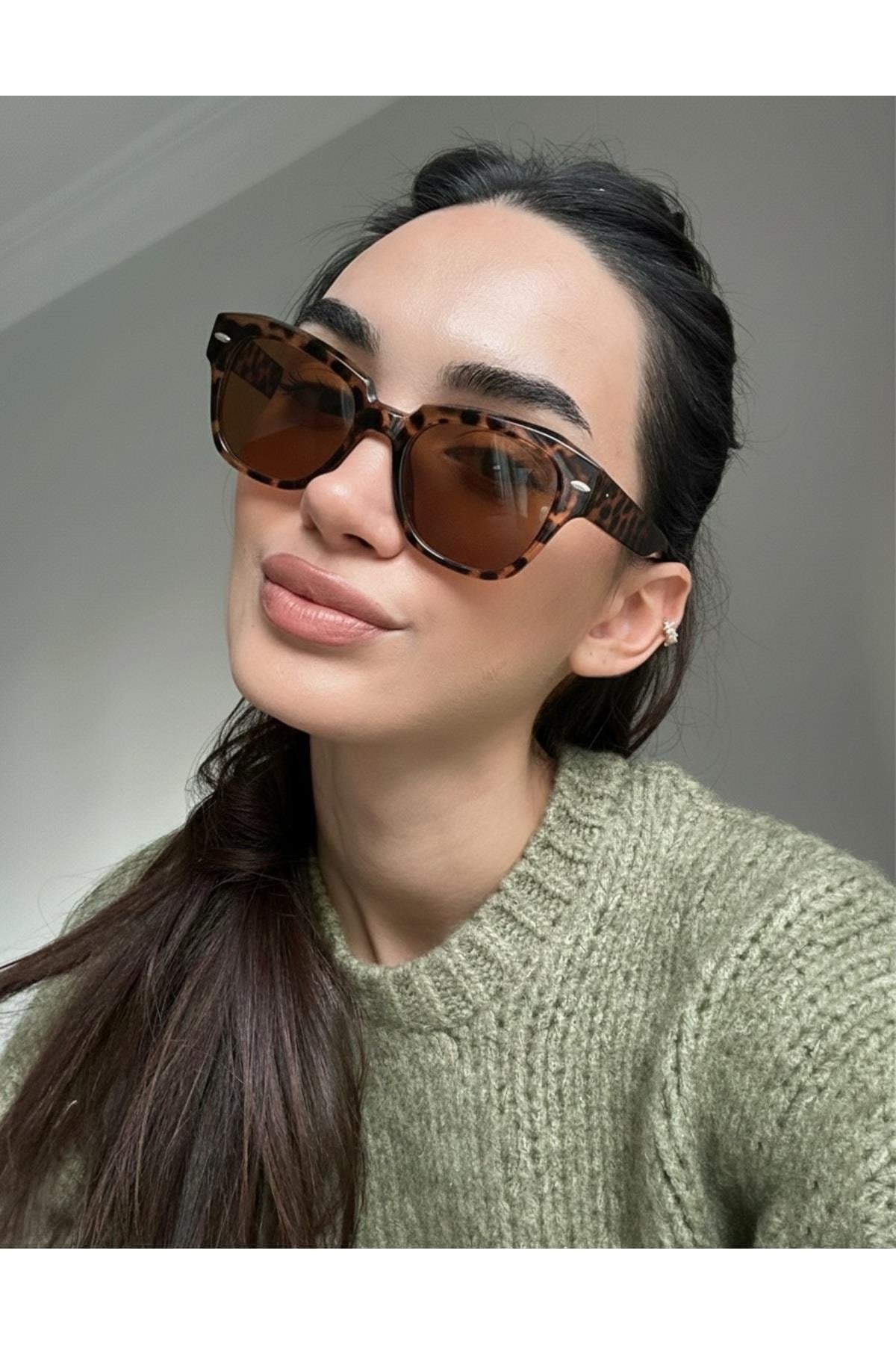 Gordes Kalın Çekik 2025 Trend Unisex Kadın Erkek Güneş Gözlüğü