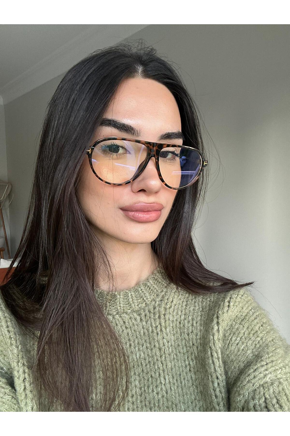 Marcus Pilot Mavi Işık Korumalı Unisex Popüler Model Optik Cam Uyumlu Gözlük Damla Modeli