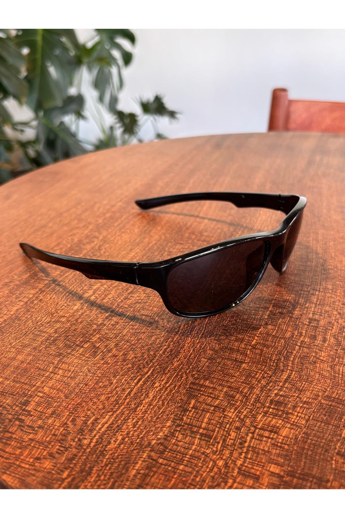 Yk Model Unisex Yüzü Saran Motorcu Stil Güneş Gözlüğü Kadın Erkek Unisex Siyah Gözlül