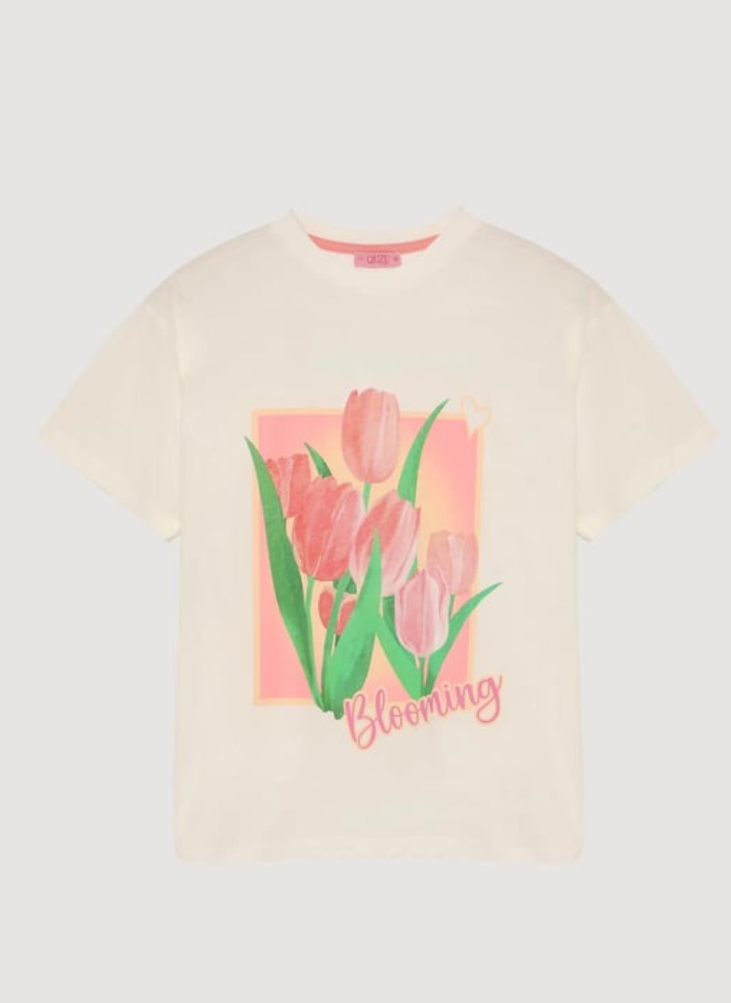 Baskılı Beyaz T-shirt