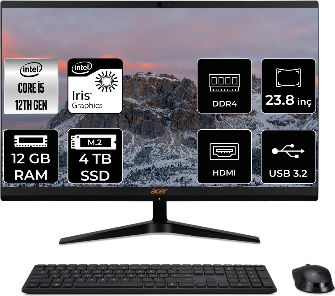 Acer Aspire C24-1700 Intel Core I5 1235U 12GB 4tb SSD 23.8
