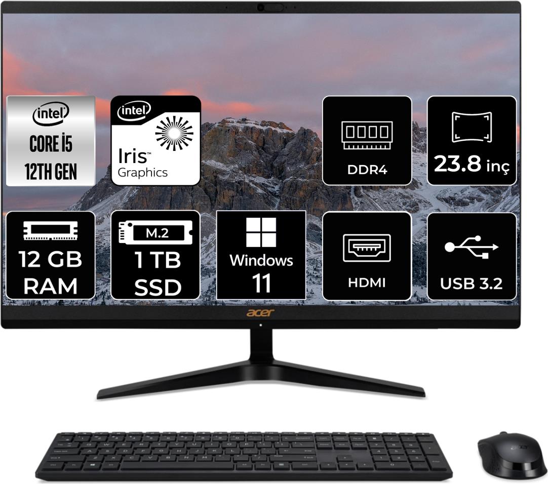 Acer Aspire C24-1700 Intel Core I5 1235U 12GB 1tb SSD 23.8