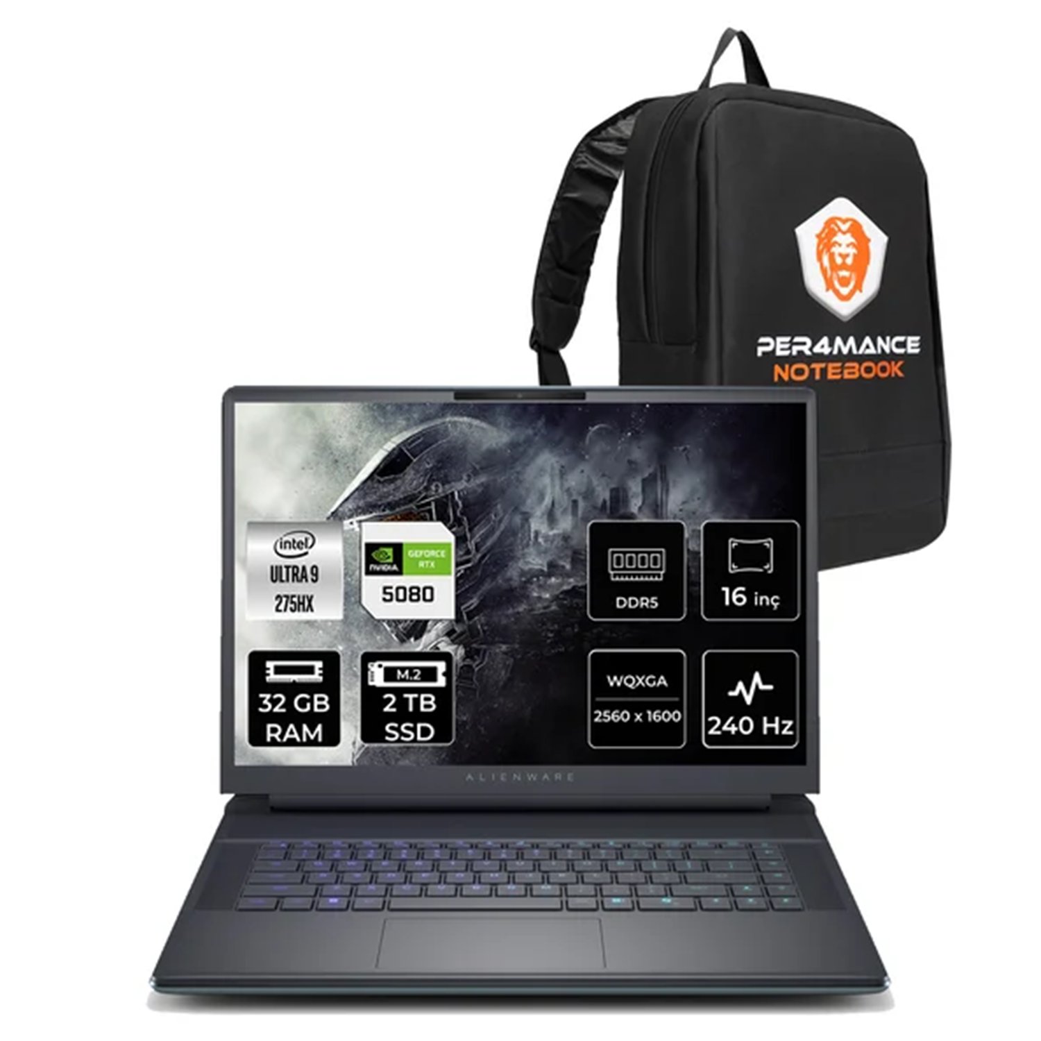 Dell Alienware 16 Area-51 Intel Core Ultra 9 275HX 32GB 2TB SSD RTX5080/16GB 175W 16