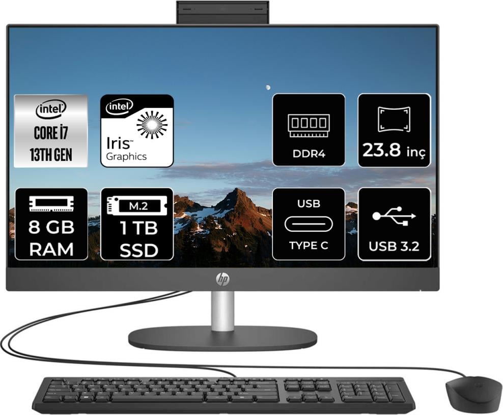 Hp Proone 240 G10 Intel Core I7 1355U 8gb 1tb SSD 23.8