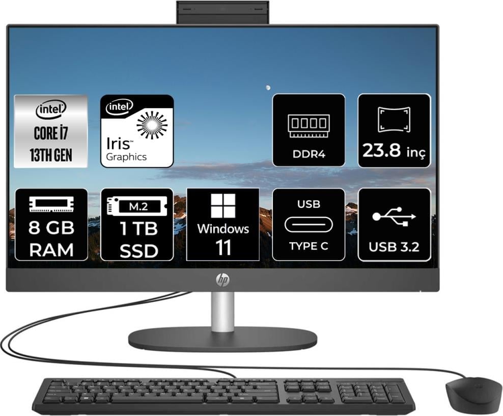 Hp Proone 240 G10 Intel Core I7 1355U 8gb 1tb SSD 23.8