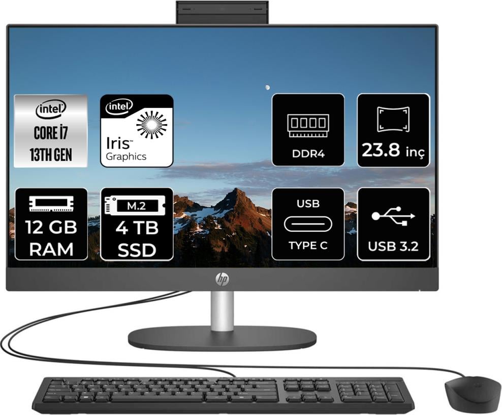 Hp Proone 240 G10 Intel Core I7 1355U 12GB 4tb SSD 23.8
