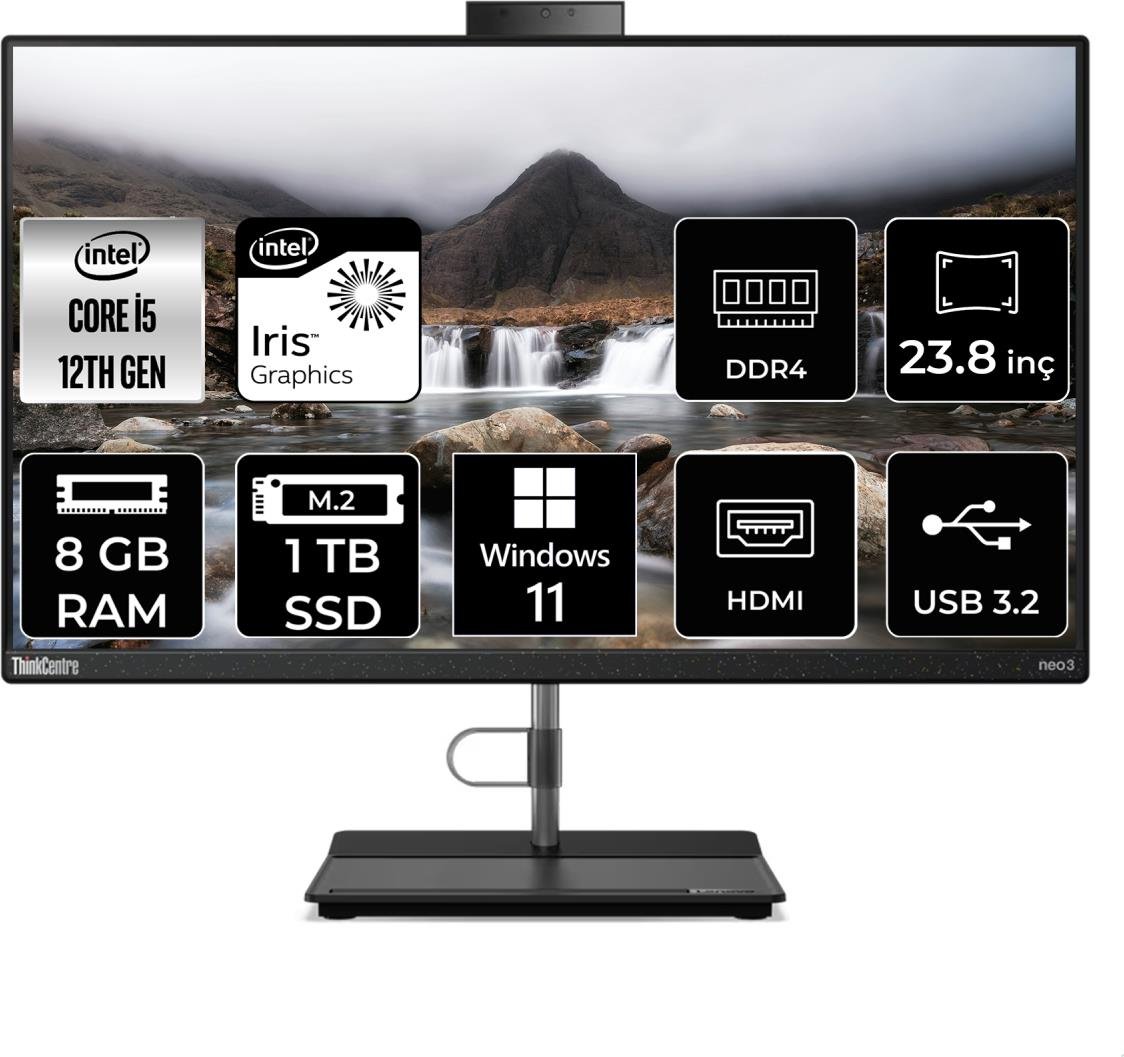 Lenovo Thinkcentre Neo 30A Intel Core I5 1240P 8gb 1tb SSD 23.8