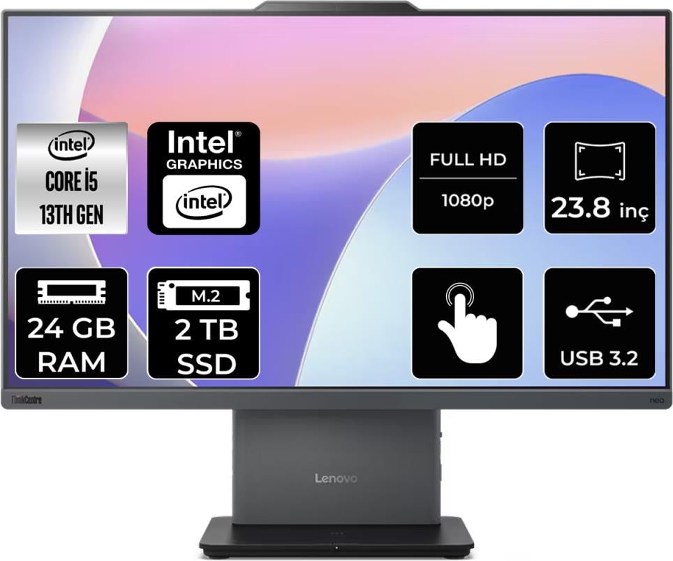 Lenovo Thinkcentre Neo 50A Intel Core I5 13420H 24GB 2tb SSD 23.8