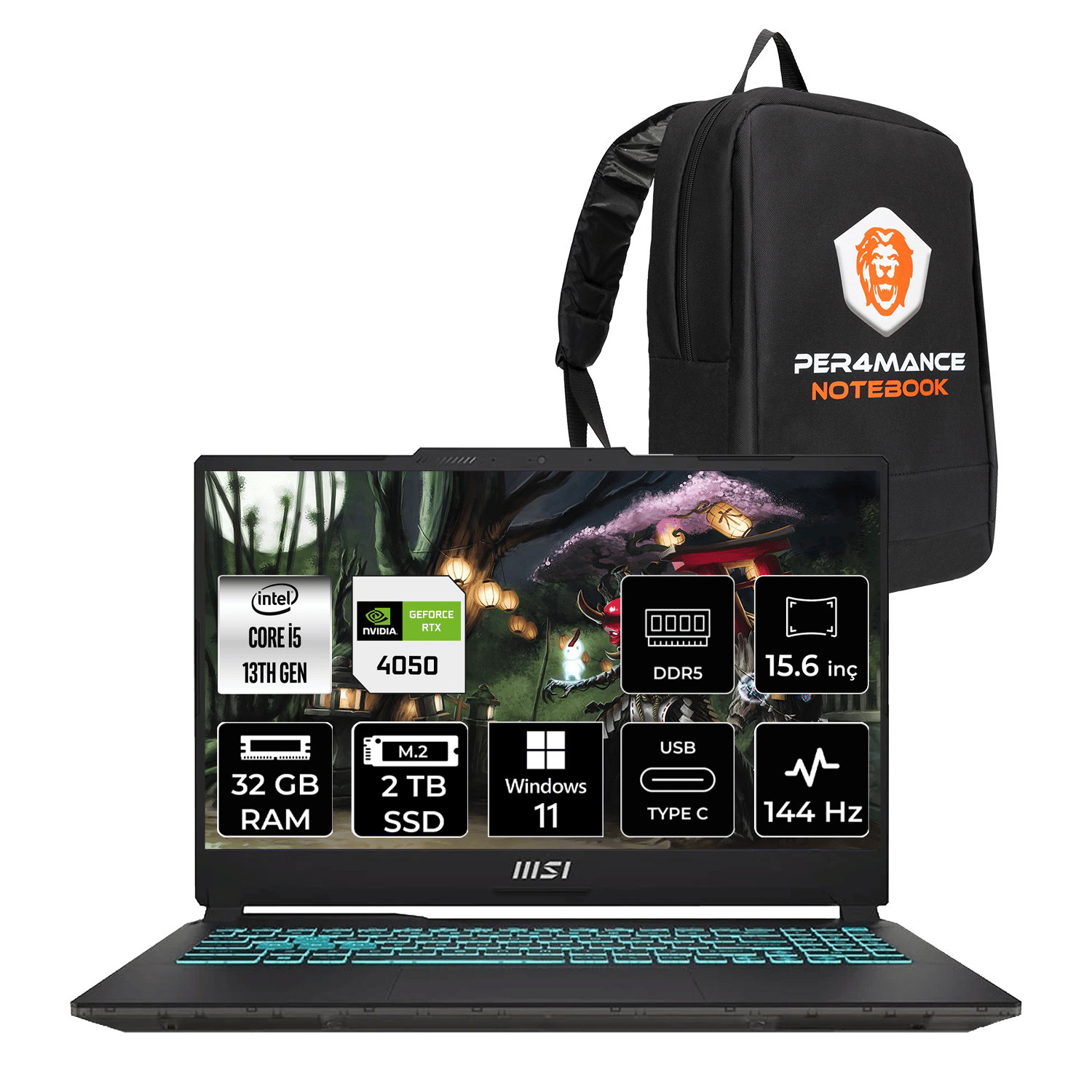 Msı Cyborg 15 Intel Core I5 13420H 32GB 2tb SSD RTX4050/6GB 15.6
