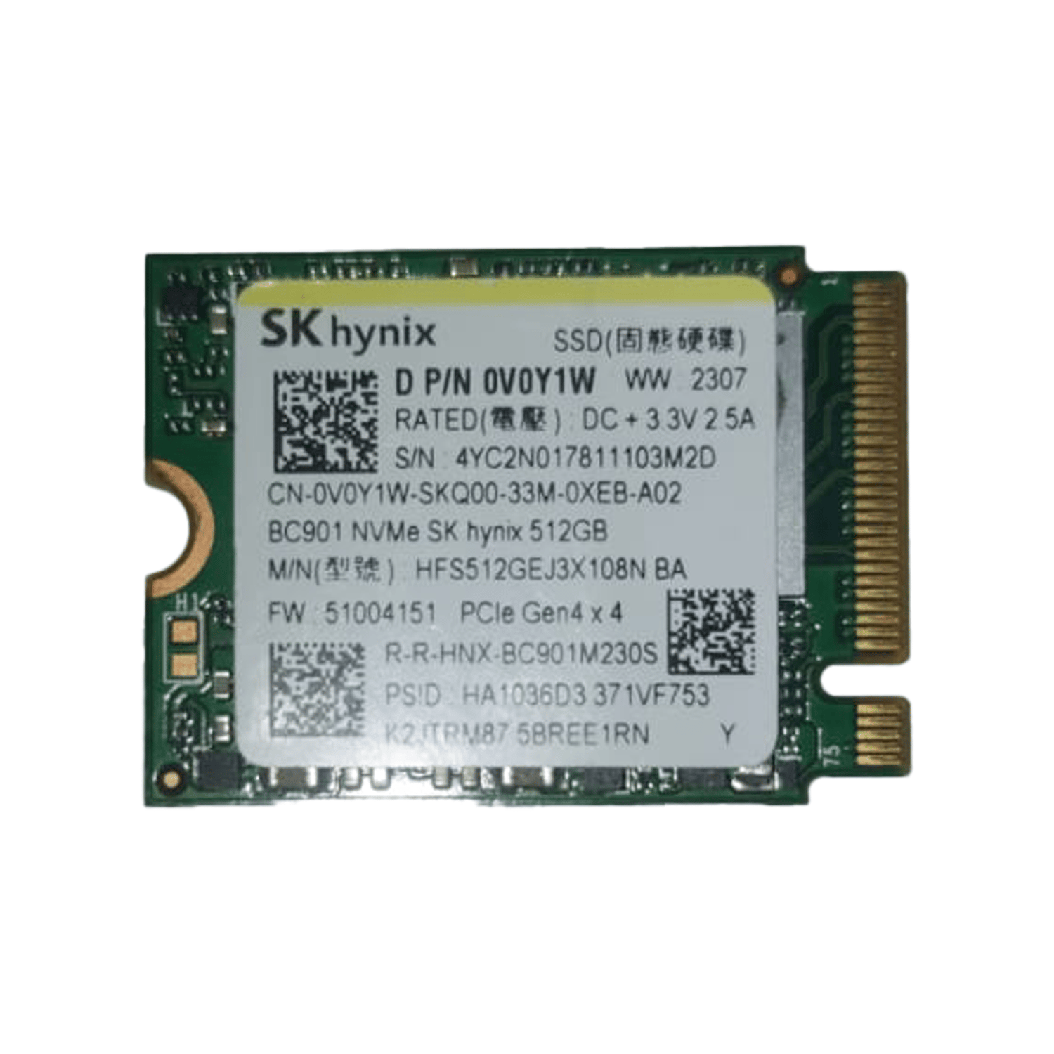 SK Hynix BC901 512GB 2230 M.2 NVMe SSD - OEM [KUTUSUZ]