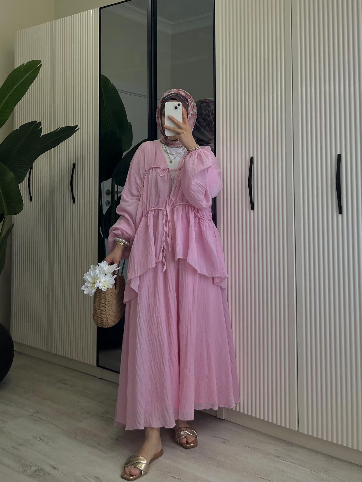Flora Pinterest Etek Takım Pembe