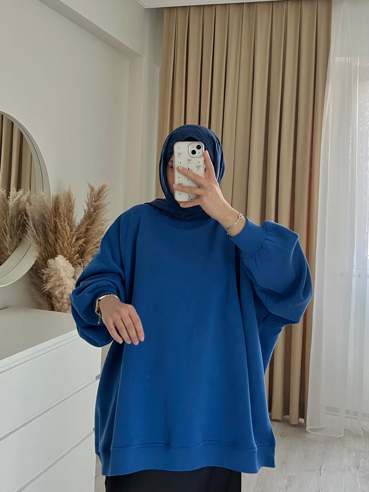 Oversize 3 İplik Sweatshirt/SAKS
