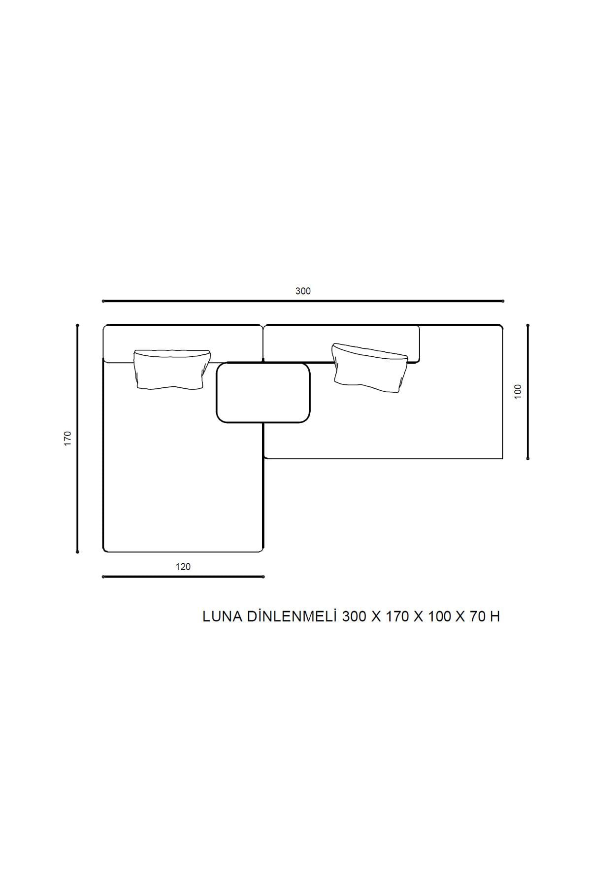 Luna Dinlenmeli Köşe Koltuk
