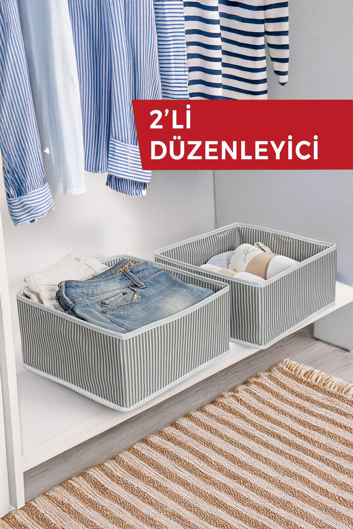 2'li ÇEKMECE VE RAF DÜZENLEYİCİ GRİ